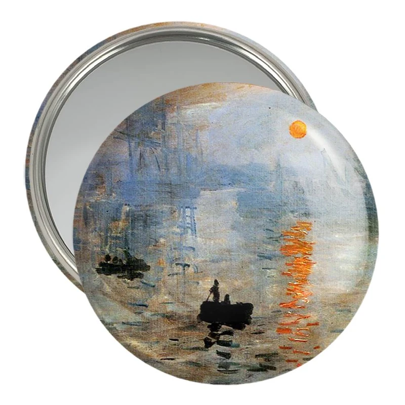 آینه جیبی خندالو مدل دریافتی از طلوع آفتاب اثر کلود مون  کد 23352