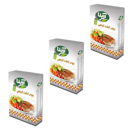پودر کتلت گیاهی آرینا - 100 گرم بسته 3 عددی