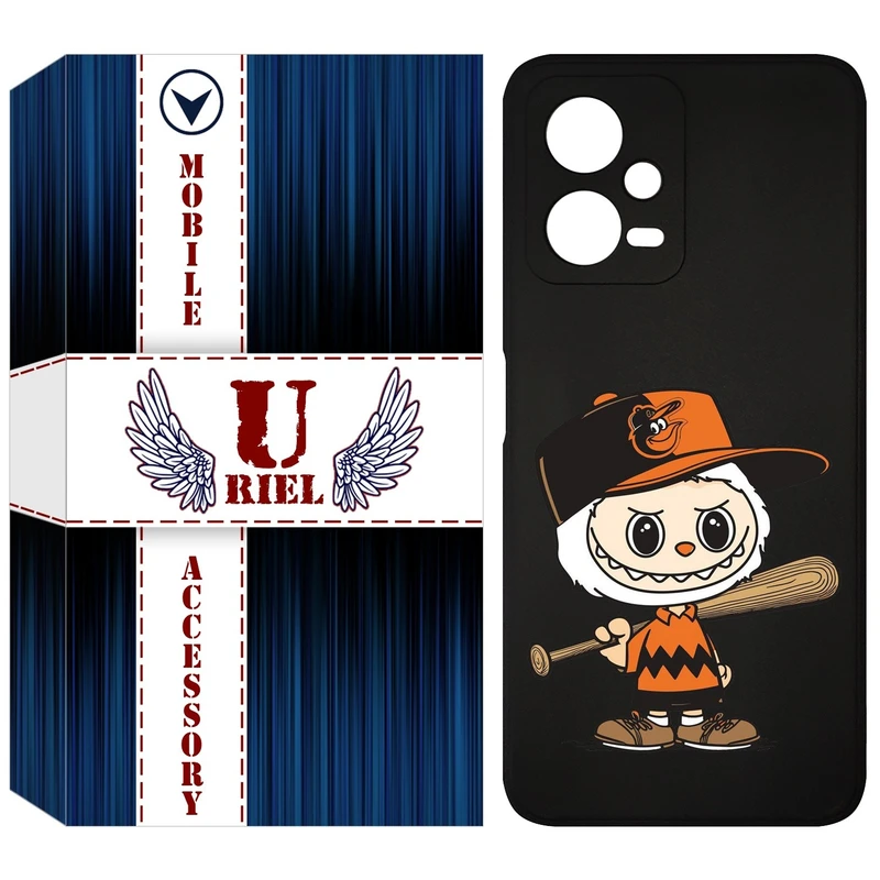 کاور یوریل قاب مدل KSH کد 128 طرح عروسک لبوبو مناسب برای گوشی موبایل شیائومی Poco X5 / Redmi Note 12 5G