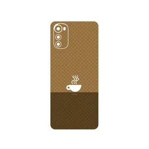 MAHOOT Minimal Cup of Coffee Icon Cover Sticker for Motorola Moto E32s