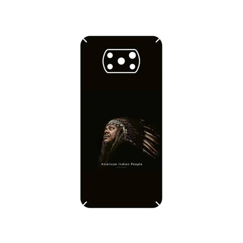برچسب پوششی ماهوت مدل Portrait of an Indian Man مناسب برای گوشی موبایل شیائومی Poco X3 Pro
