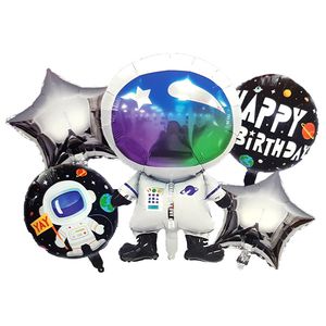 بادکنک فویلی مدل فضانورد کد astronautB4 مجموعه 5 عددی