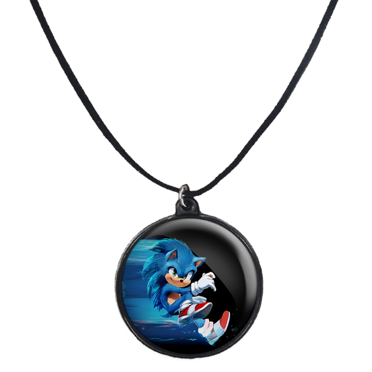 گردنبند پرمانه طرح سونیک کد pmb.15003 مدل دو طرفه