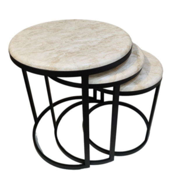 میز عسلی مدل ارکیده مجموعه سه عددی میز عسلی مدل ارکیده مجموعه سه عددی