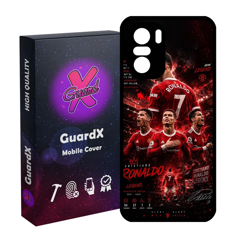 کاور گارد ایکس طرح Ronaldo مدل 11091 مناسب برای گوشی موبایل شیائومی Poco F3/MI 11X/MI 11X Pro/Redmi K40/K40 Pro