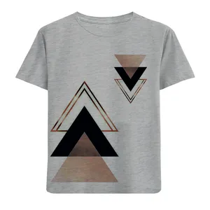 تی شرت آستین کوتاه بچگانه مدل مثلث F820