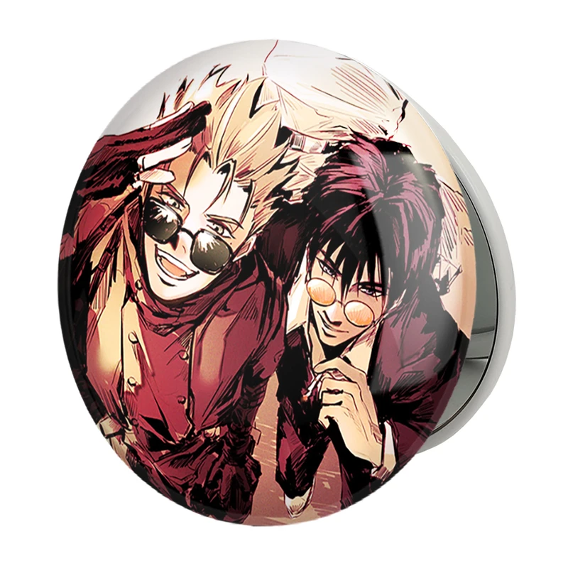 آینه جیبی خندالو طرح نیکولاس و وش انیمه تریگان (Trigun) مدل تاشو کد 36264