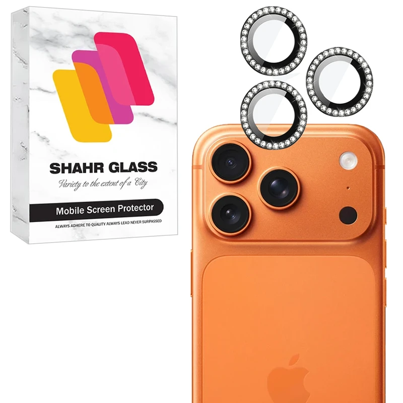 محافظ لنز دوربین شهر گلس مدل NRIS20 مناسب برای گوشی موبایل اپل iPhone 17 Pro Max