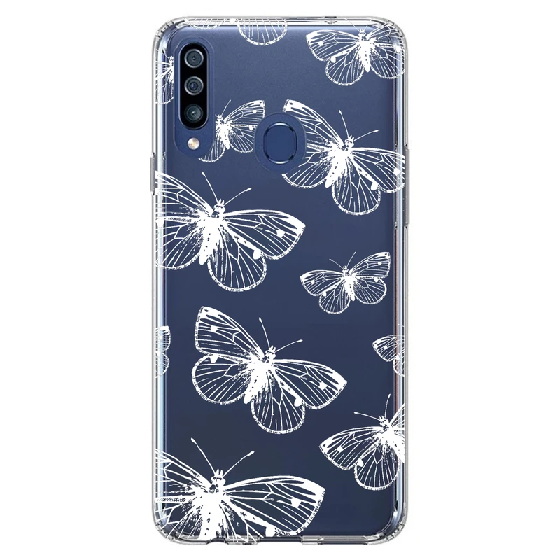 کاور مگافون طرح پروانه مدل C54-W مناسب برای گوشی موبایل سامسونگ Galaxy A60 / M40