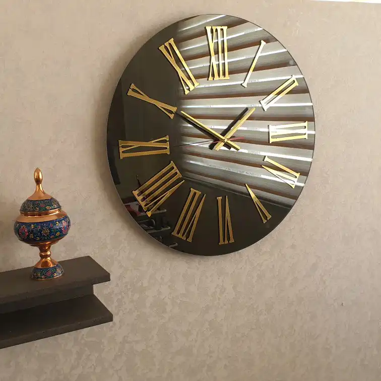 ساعت دیواری تارادکور طرح آینه ای مدل ژینا