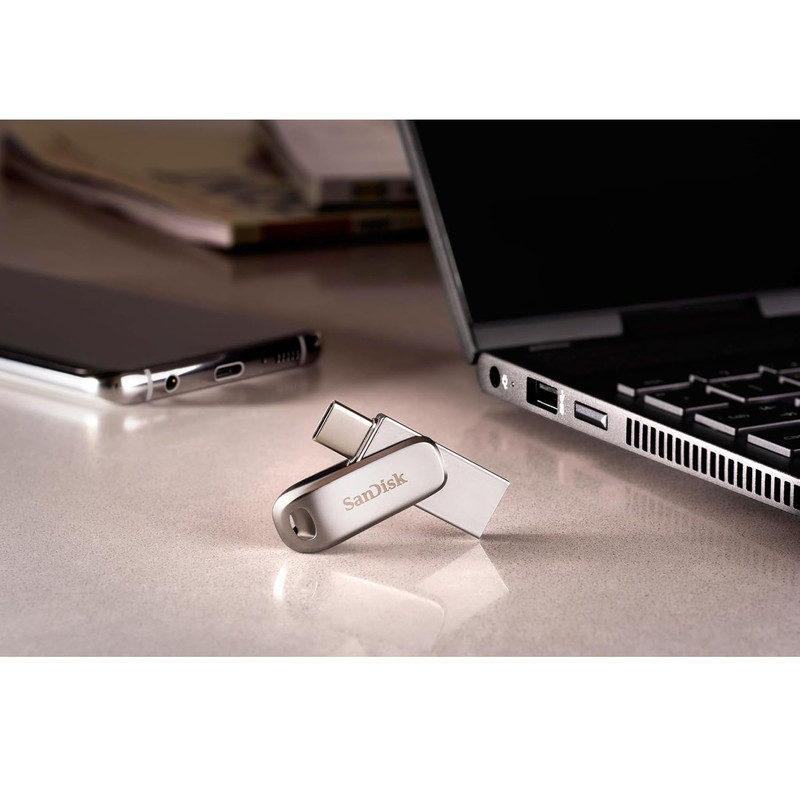 فلش مموری سن دیسک مدل Ultra Dual Drive Luxe ظرفیت 64 گیگابایت