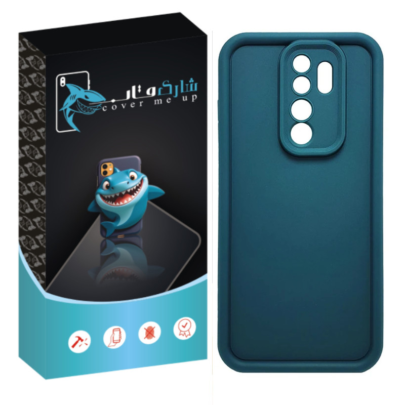 کاور شارک قاب مدل سیلیکونی سولید مناسب برای گوشی موبایل شیائومی Redmi Note 8 Pro