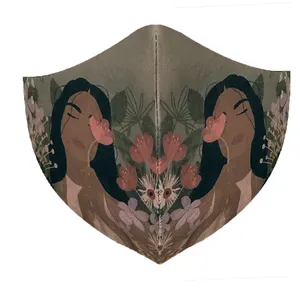 ماسک پارچه‌ای طرح زن کد X-048