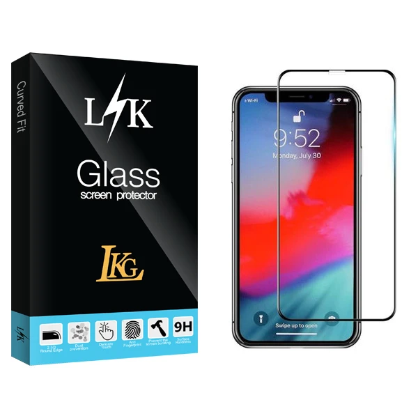 محافظ صفحه نمایش ال کا جی مدل LK Glass مناسب برای گوشی موبایل اپل iphone xr