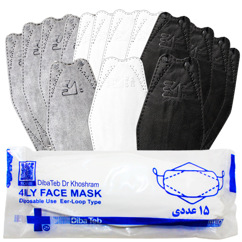 ماسک تنفسی دیباطب مدل رسمی بسته 15عددی