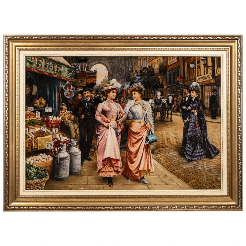 تابلو فرش دستباف سی پرشیا طرح منظره شانزلیزه کد 904065