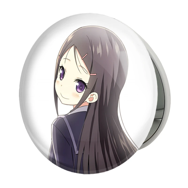 آینه جیبی خندالو طرح آیومی انیمه شارلوت مدل تاشو کد 32096