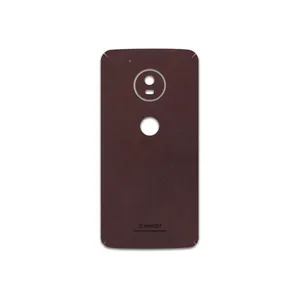 MAHOOT Matte-Dark-Brown-Leather Cover Sticker for Motorola Moto G5