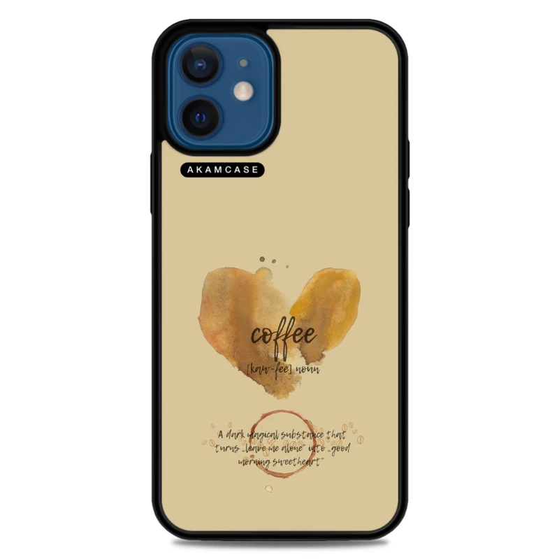 کاور آکام مدل AMC-WA12M-COFFEE-15 مناسب برای گوشی موبایل اپل iPhone 12 Mini