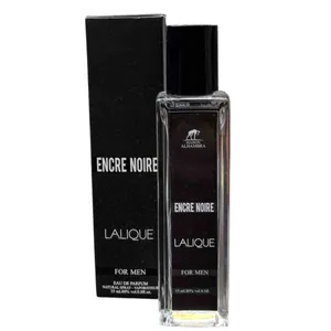 عطر جیبی مردانه الحمبرا مدل ENCRE NOIRE با رایحه تند حجم ۳۵ میلی لیتر