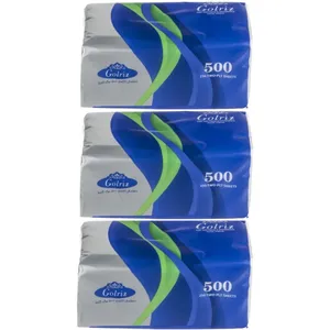 دستمال کاغذی 500 برگ گلریز کد 01 مجموعه 3 عددی