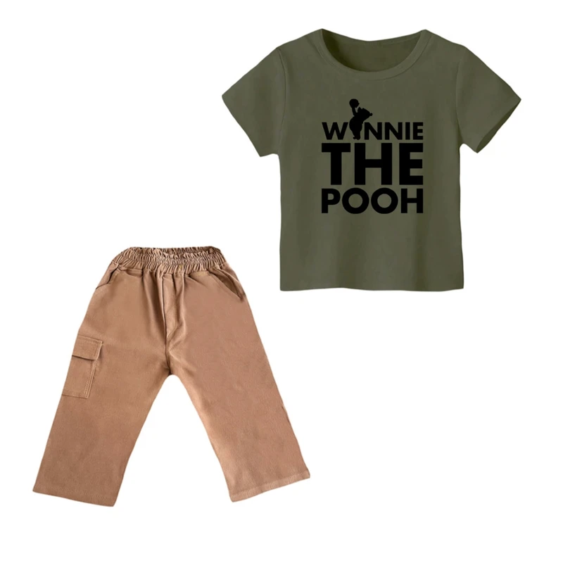 ست تی شرت و شلوارک پسرانه مدل پو کد ۷