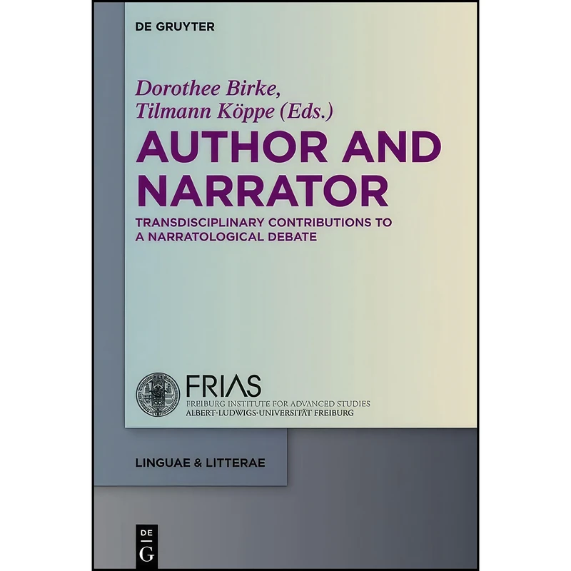 کتاب Author and Narrator  اثر جمعي از نويسندگان انتشارات Walter de Gruyter