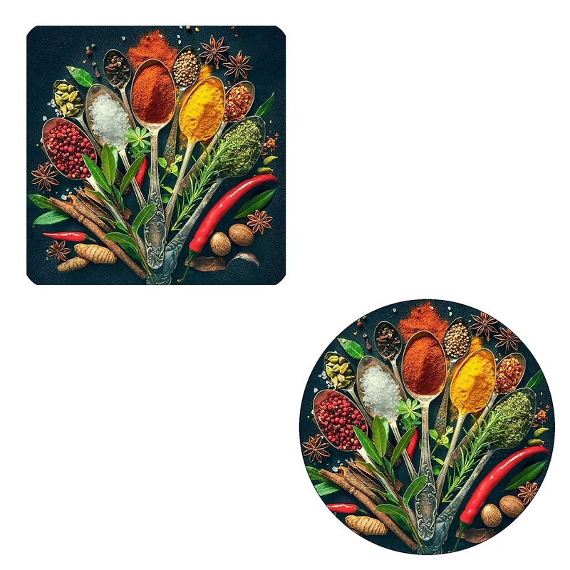 مگنت طرح کمی ادویه کد M1 به همراه زیر لیوانی