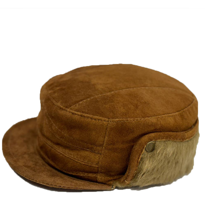 کلاه مدل چرم طبیعی لبه دار 02