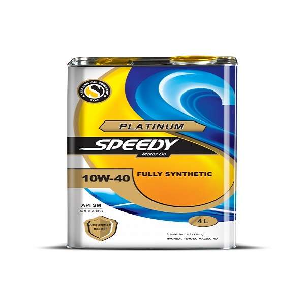 روغن موتور خودرو اسپیدی مدل Platinum 10W-40 حجم 4 لیتر