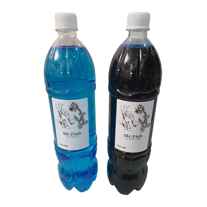 محلول ضد کلر آکواریوم مدل M13 حجم 3000 میلی لیتر به همراه متیلن بلو