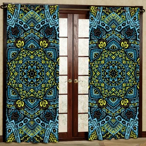 پرده مدل ستاره هازان پانچی کد 2080 سایز 140x200 سانتی متر