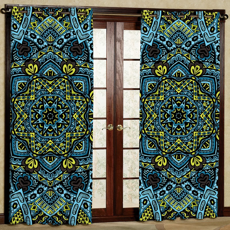 پرده مدل مخمل پانچی کد 2080T2 سایز 200x140 سانتی متر