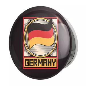 آینه جیبی خندالو طرح پرچم آلمان مدل تاشو کد 20654 