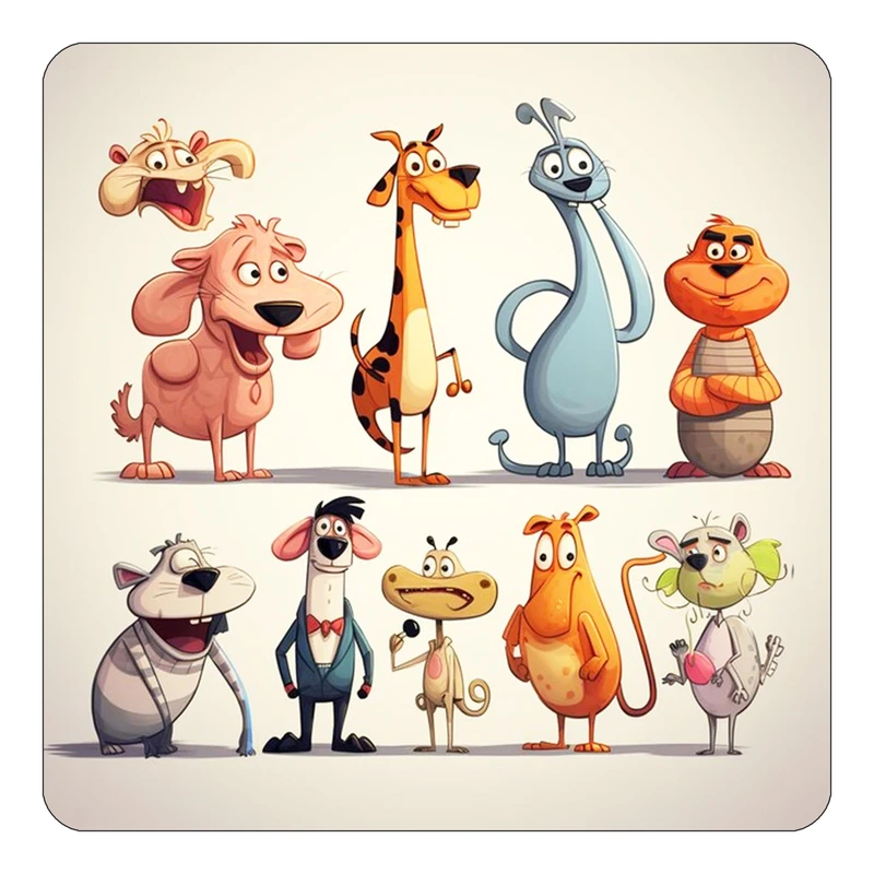 مگنت کاکتی طرح حیوانات کارتونی مدل mp27750