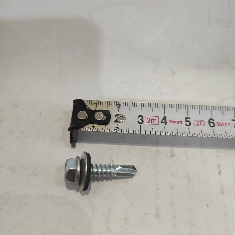 پیچ شیروانی سر مته مدل SH-1.5 بسته 12 عددی