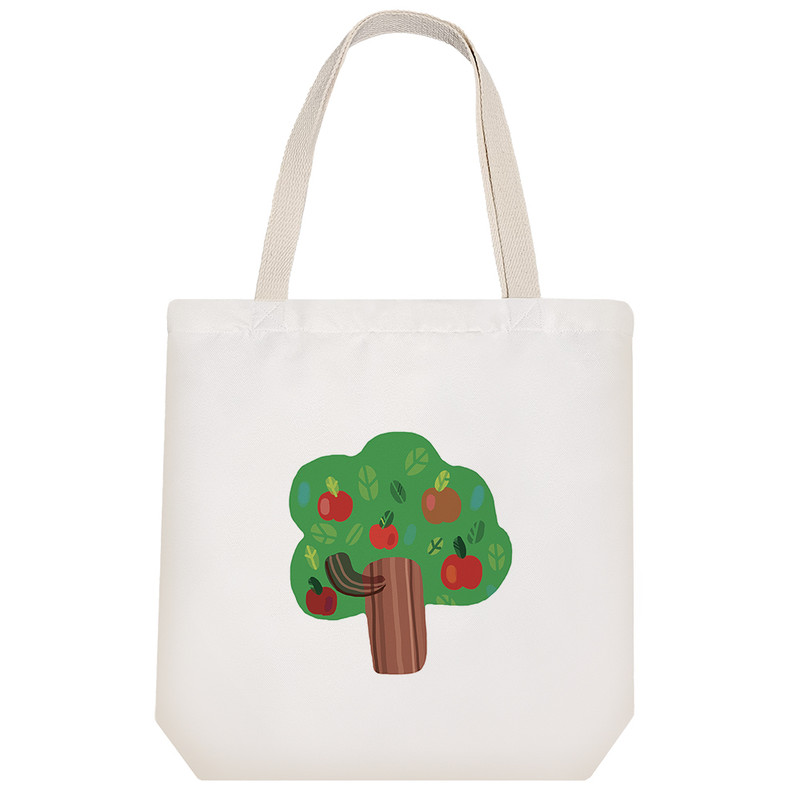 ساک خرید خندالو مدل درخت سیب کد H1717