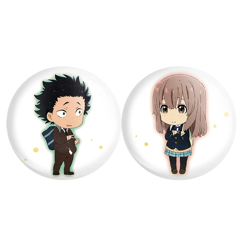 مگنت خندالو مدل انیمه صدای خاموش A Silent Voice کد A92 مجموعه 2 عددی