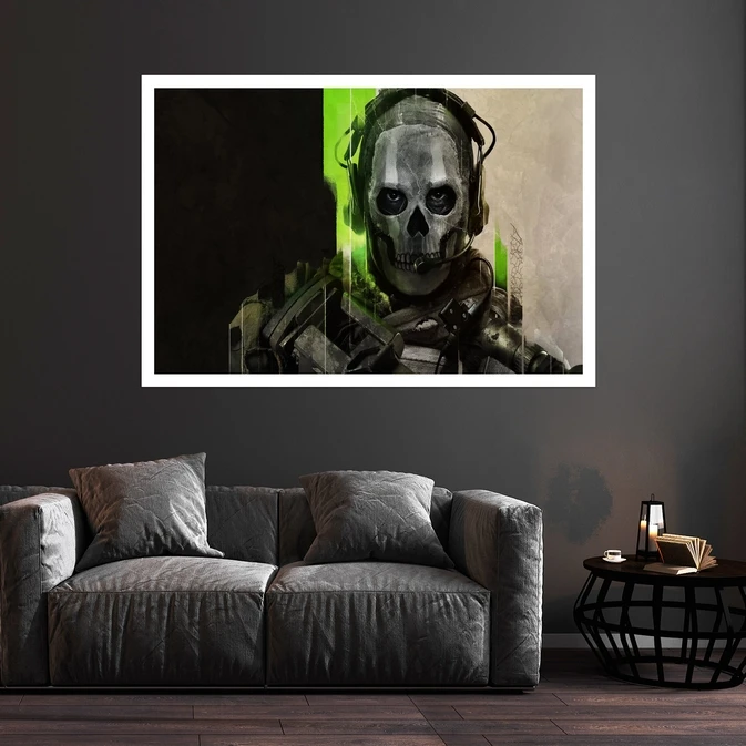 تابلو بکلیت طرح بازی Call of Duty مدل قاب شاسی W-s8755