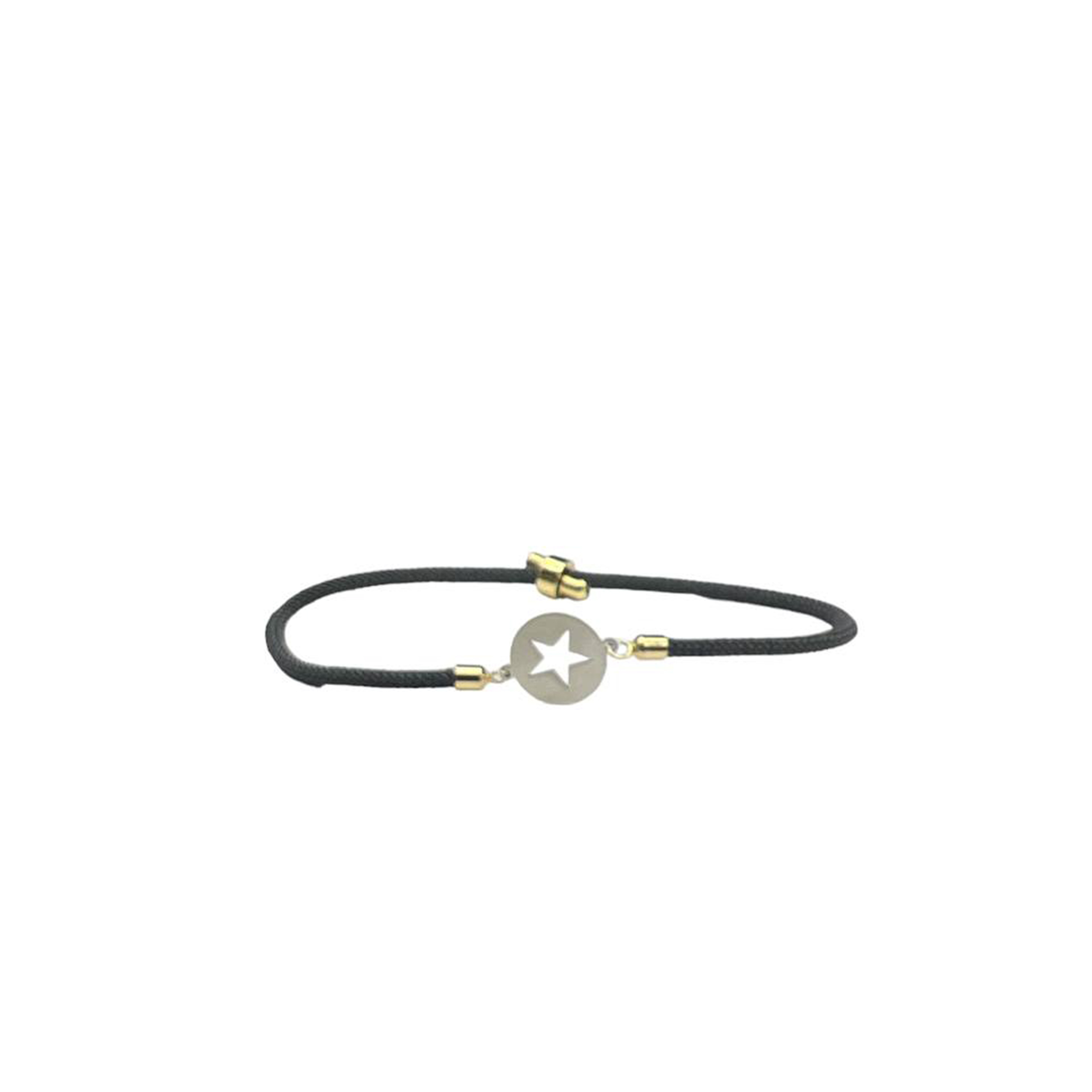 دستبند نقره مدل توخالی طرح ستاره