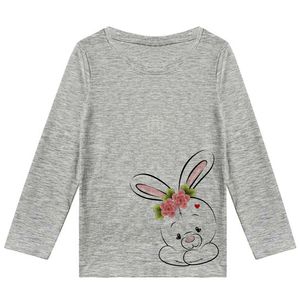 تی شرت آستین بلند دخترانه مدل خرگوش K144