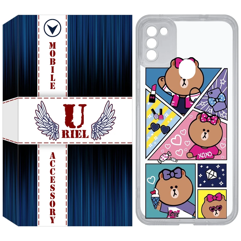 کاور یوریل مدل Clear کد 13 طرح Brown مناسب برای گوشی موبایل سامسونگ Galaxy A11 / M11