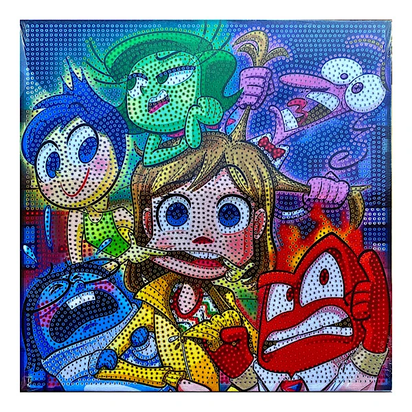 بازی آموزشی مدل ساخت تابلو نقاشی الماسی طرح انیمیشن اینساید اوت