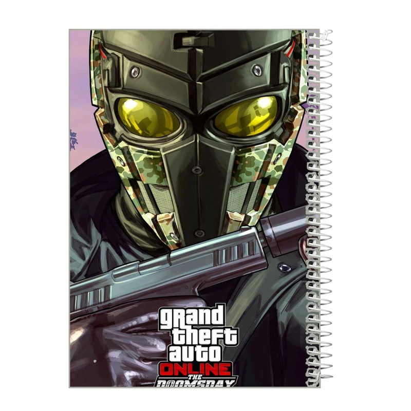 دفترچه یادداشت 40 برگ طرح GTA کد ig1