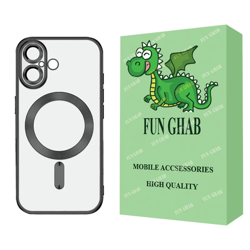 کاور فان قاب مدل مگ سیف طرح LUX مناسب برای گوشی موبایل اپل iPhone 16