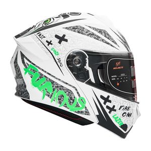 کلاه کاسکت فک متحرک فلش مدل 935sv neon-yellowgreen-white