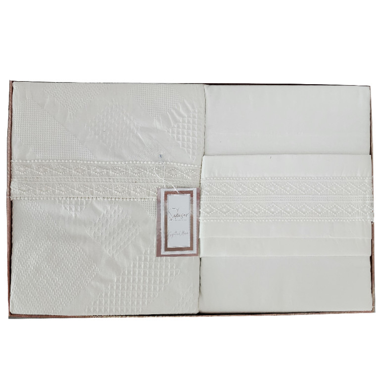 سرویس روتختی دو نفره 7 تکه شاهسِر مدل Freya Krem C.K