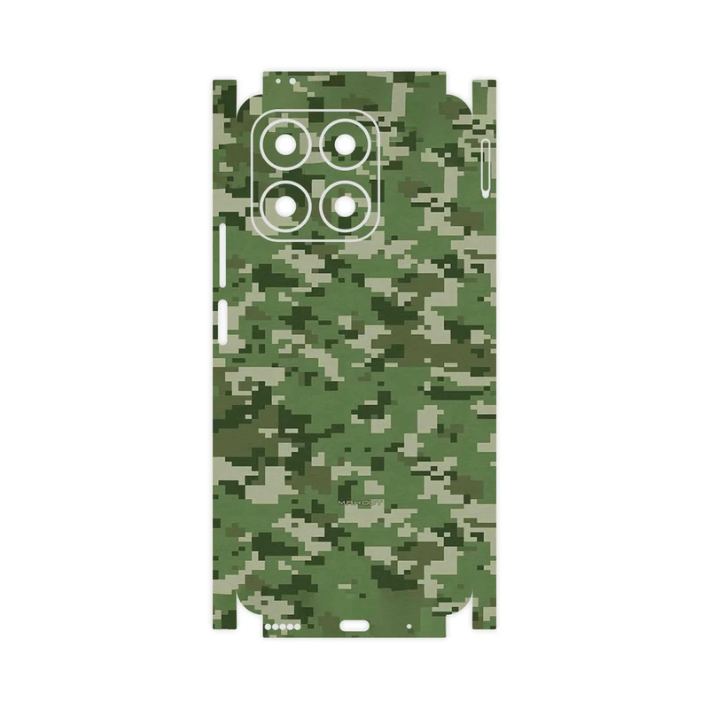برچسب پوششی ماهوت مدل Army_Green_Pixel-FullSkin مناسب برای گوشی موبایل آنر X8a