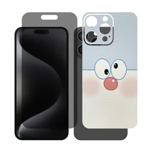 Glass Together model privacy screen protector Suitable for Apple iPhone 16 Pro Max mobile phone with back cover sticker