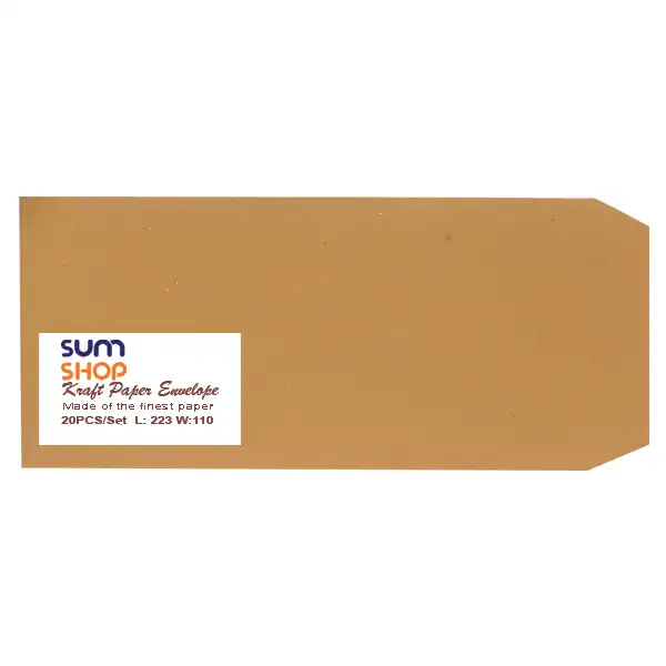 پاکت کرافت سام شاپ مدل ژاپنی MJE بسته 20 عددی